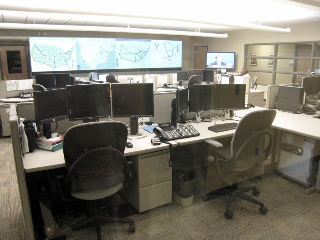 Cyber security team in an operations centre rehearsing a phishing response