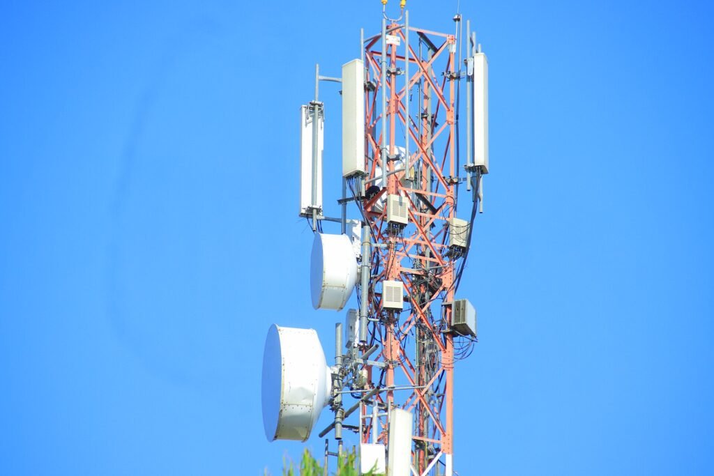 6G Research Is Under Way. Here Is What Comes After 5G Telecommunications antennas mounted on a tower against the sky